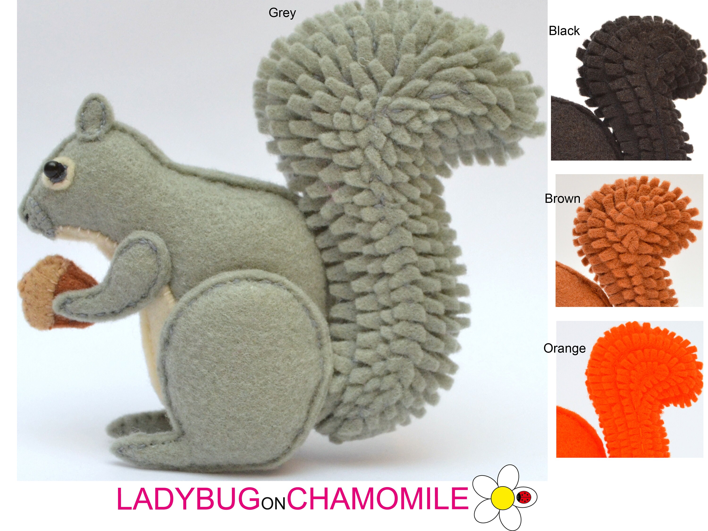 felt squirrel pattern free