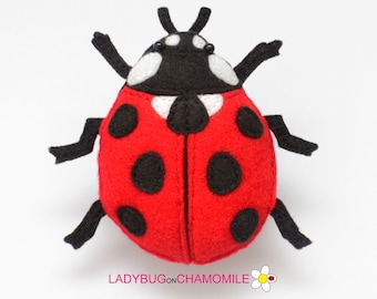 LADYBUG (Ladybird) felt Toy, Ornament