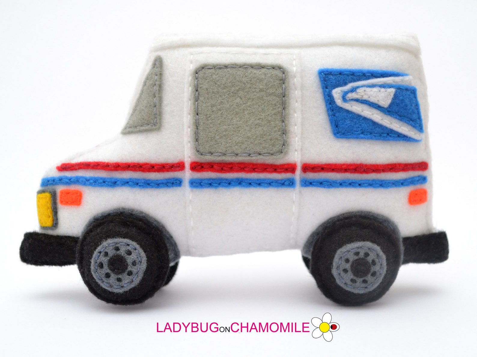Felt USPS MAIL TRUCK Ornament Toy. Etsy