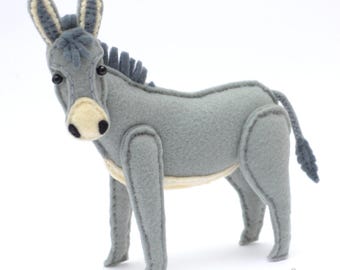 DONKEY Felt Toy, Ornament, Magnet