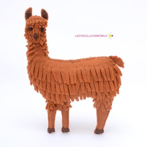 LLAMA (or ALPACA) felt Toy, Ornament