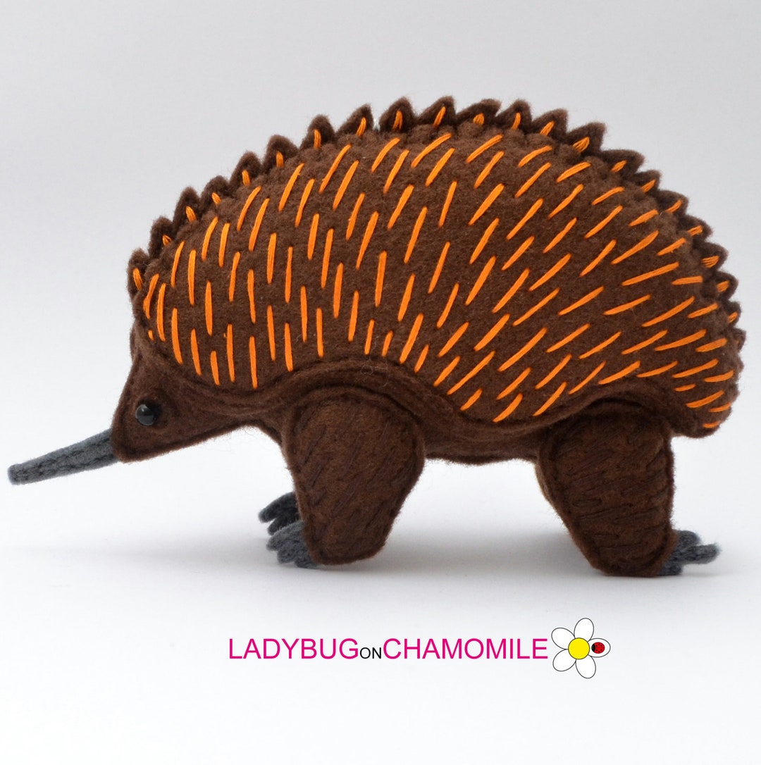 ECHIDNA Felt Toy, Ornament - Etsy