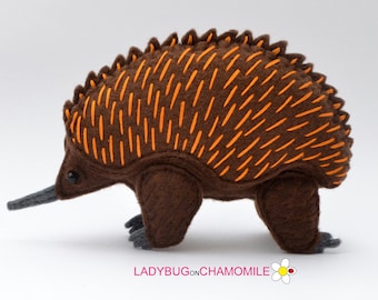 ECHIDNA Felt Toy, Ornament - Etsy