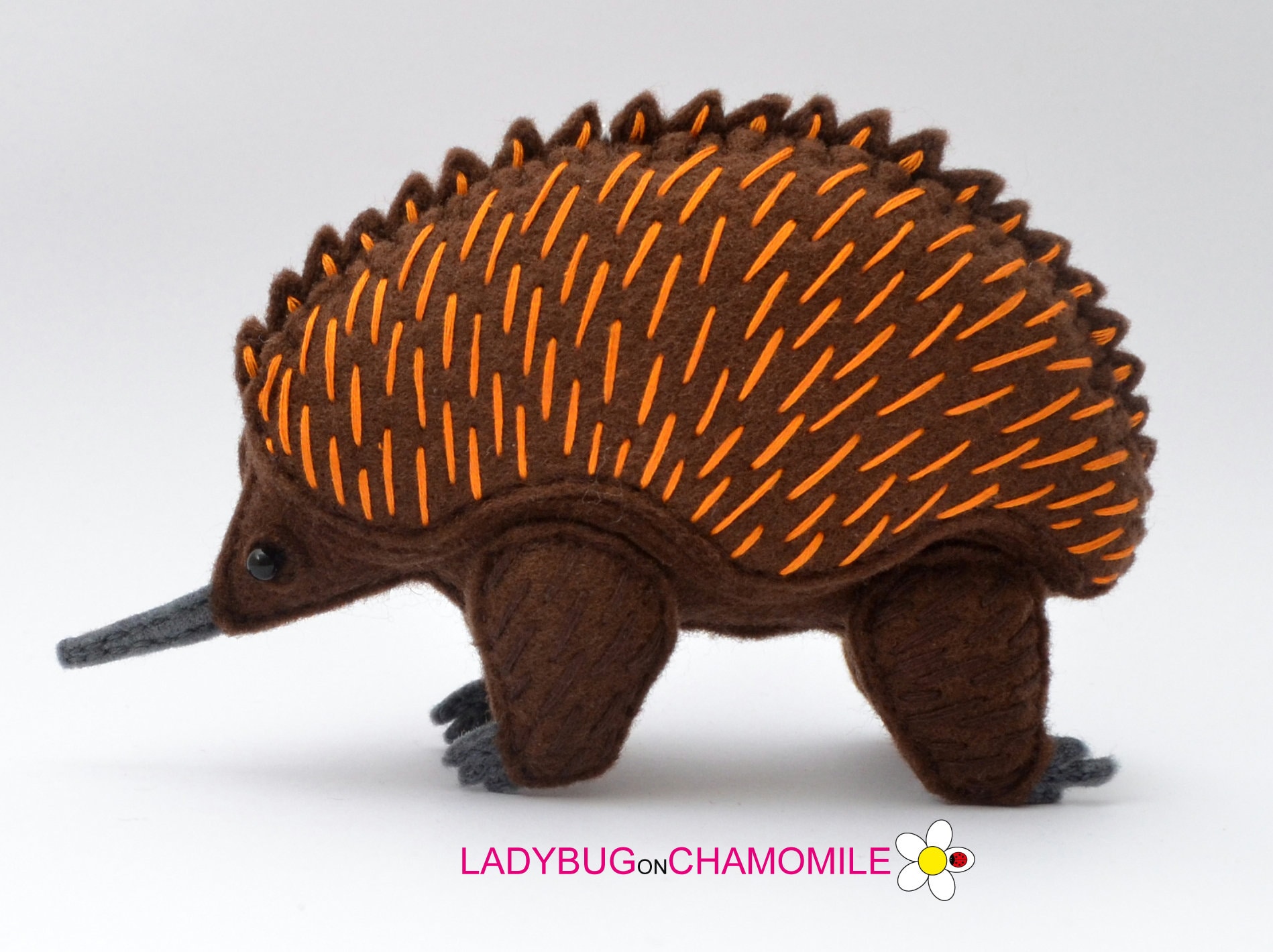 ECHIDNA Felt Toy, Ornament - Etsy