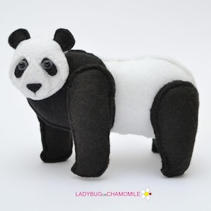 PANDA felt Toy, Ornament, Magnet