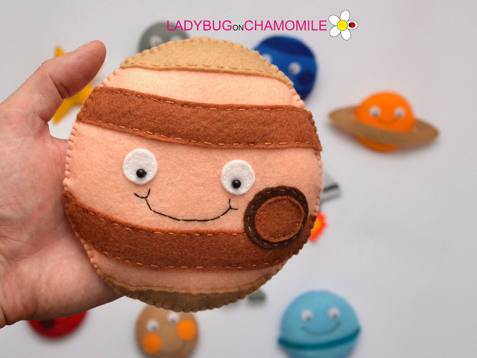 Felt Solar System Planets | Handmade Planet Set | Montessori Space Toys ...