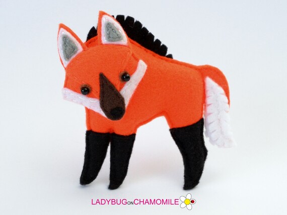 maned wolf stuffed animal