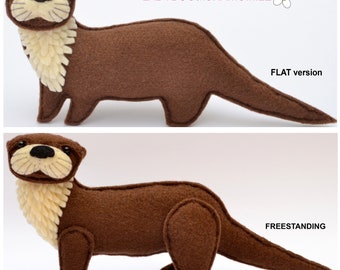 OTTER felt Toy, Ornament