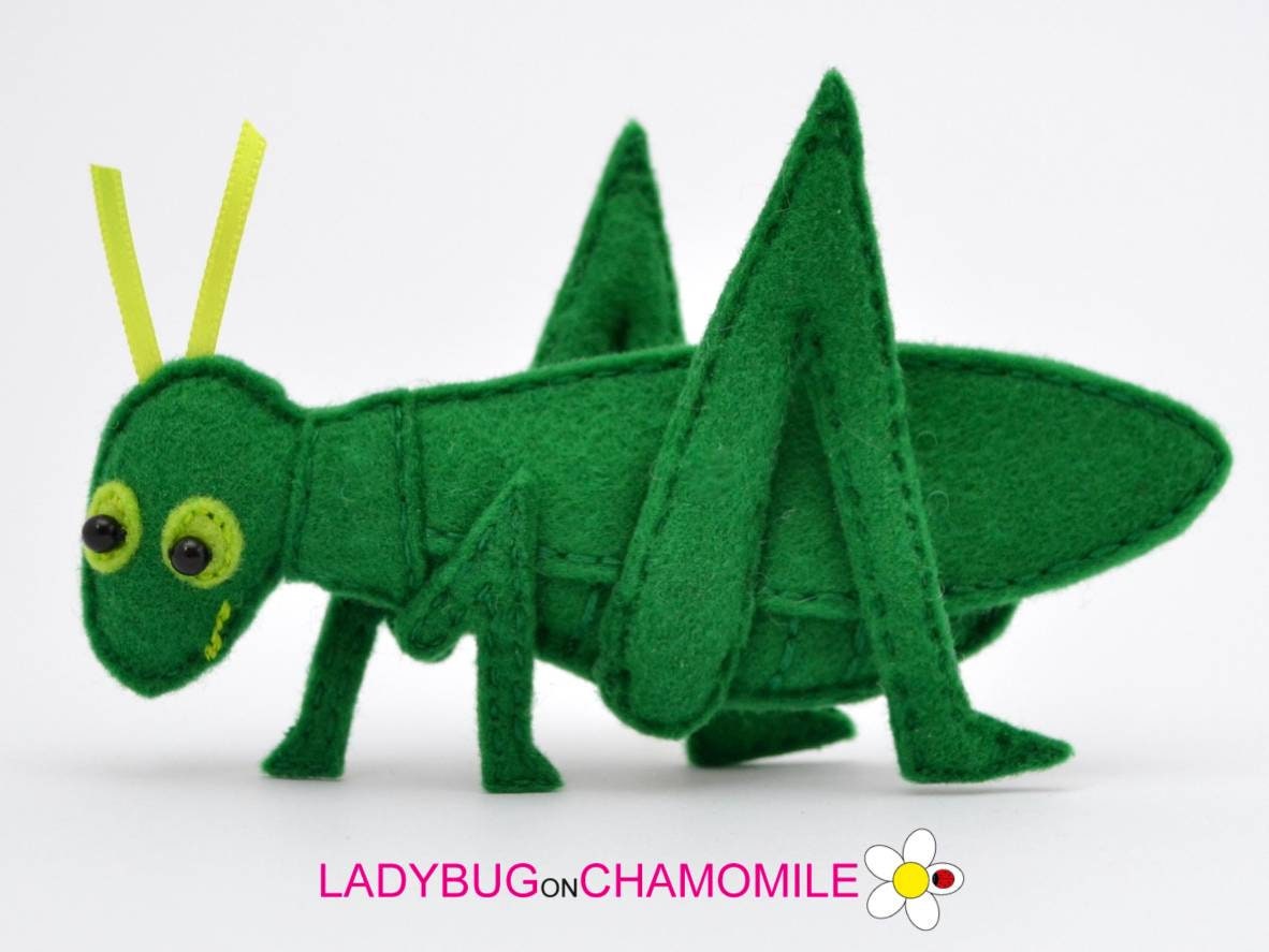 Felt GRASSHOPPER locust Stuffed Felt Locust Ornament Toy | Etsy Australia