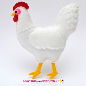 CHICKEN (HEN) felt Toy, Ornament, Magnet