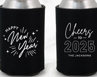 Custom New Year's Eve Foam Can Cooler: NYE Party Favor