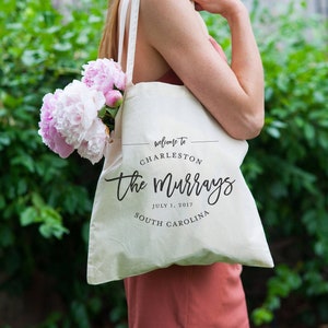 Custom Wedding Tote Bag: Personalized Hotel Welcome Gift