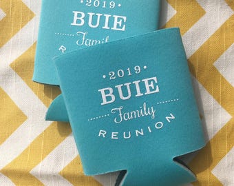Personalized Family Reunion Can Cooler: Custom Party Favor