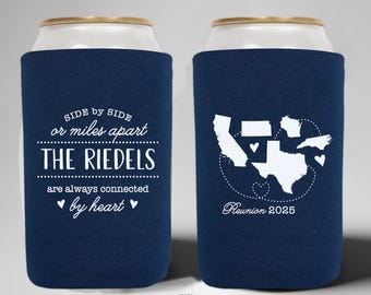 Personalized Family Reunion Can Cooler: Connected by Heart Keepsake