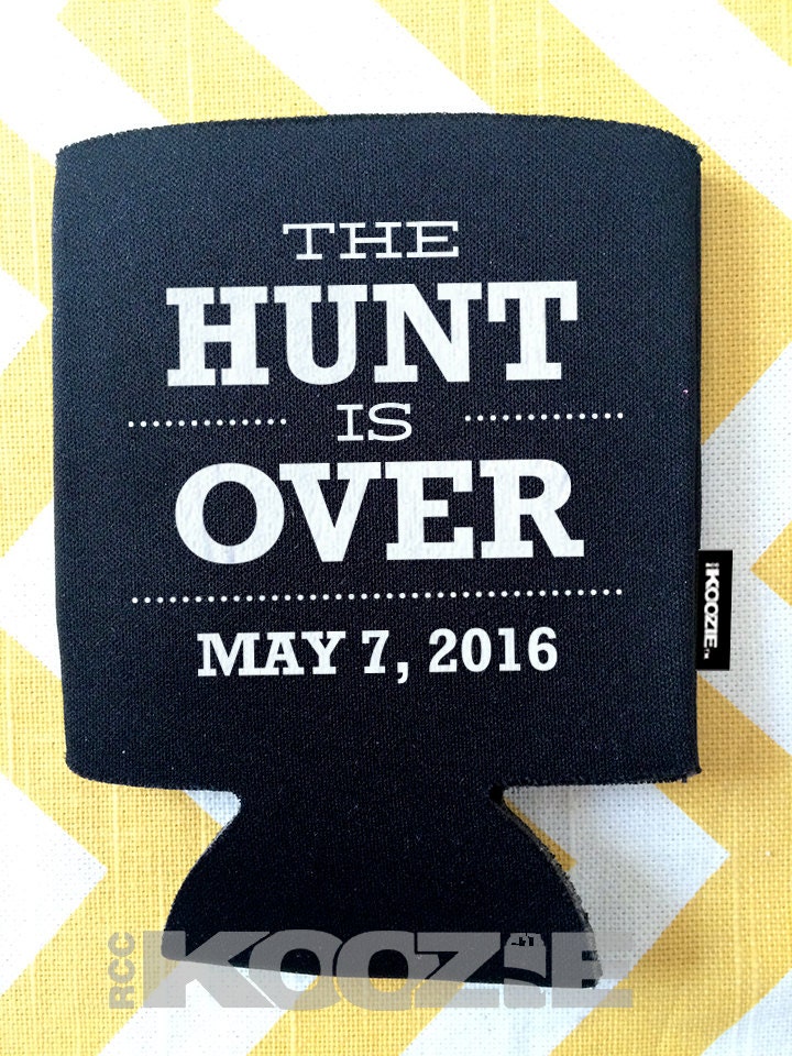 The Hunt is Over Wedding Can Cooler – Style #T332 – Fall For Design