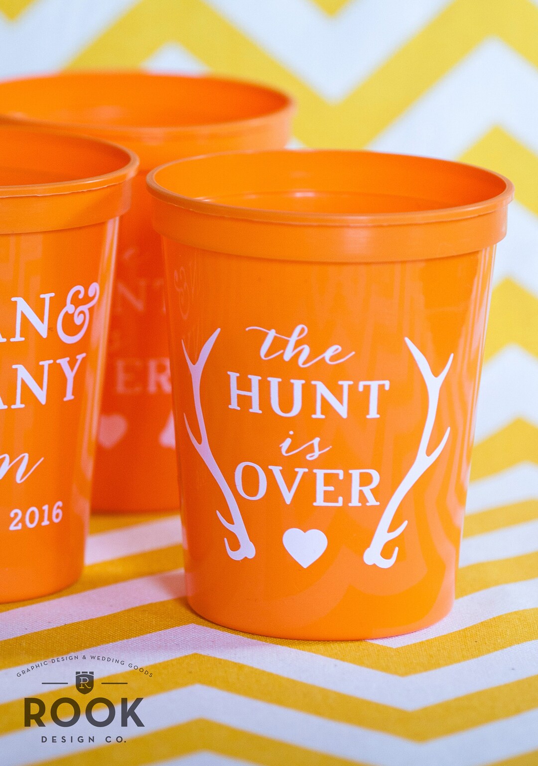 The Hunt is Over Plastic Cups, Party Stadium Cups, Hunting Wedding Cups ...