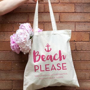Beach Please Bachelorette Tote Bachelorette Canvas Bag - Etsy