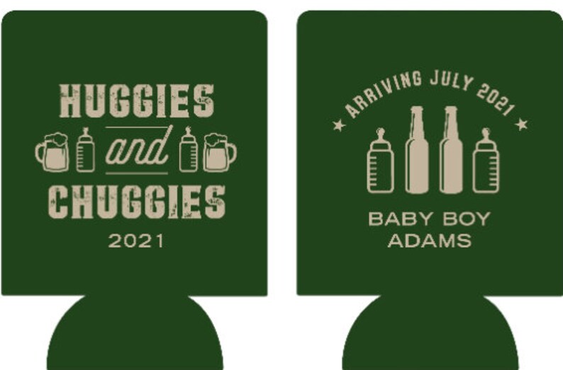 Diaper Drive Baby Shower Can Cooler Chuggies Shower Can Etsy