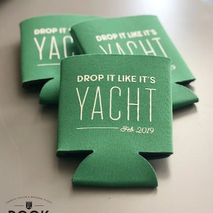 Sailing trip memento, forty aboardy can coolers, boat birthday party, drop it like its yacht, boat trip gift, boat trip can cooler K0161 image 5