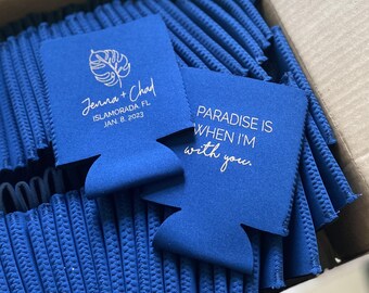 Paradise is When I'm with You: Personalized Can Coolers