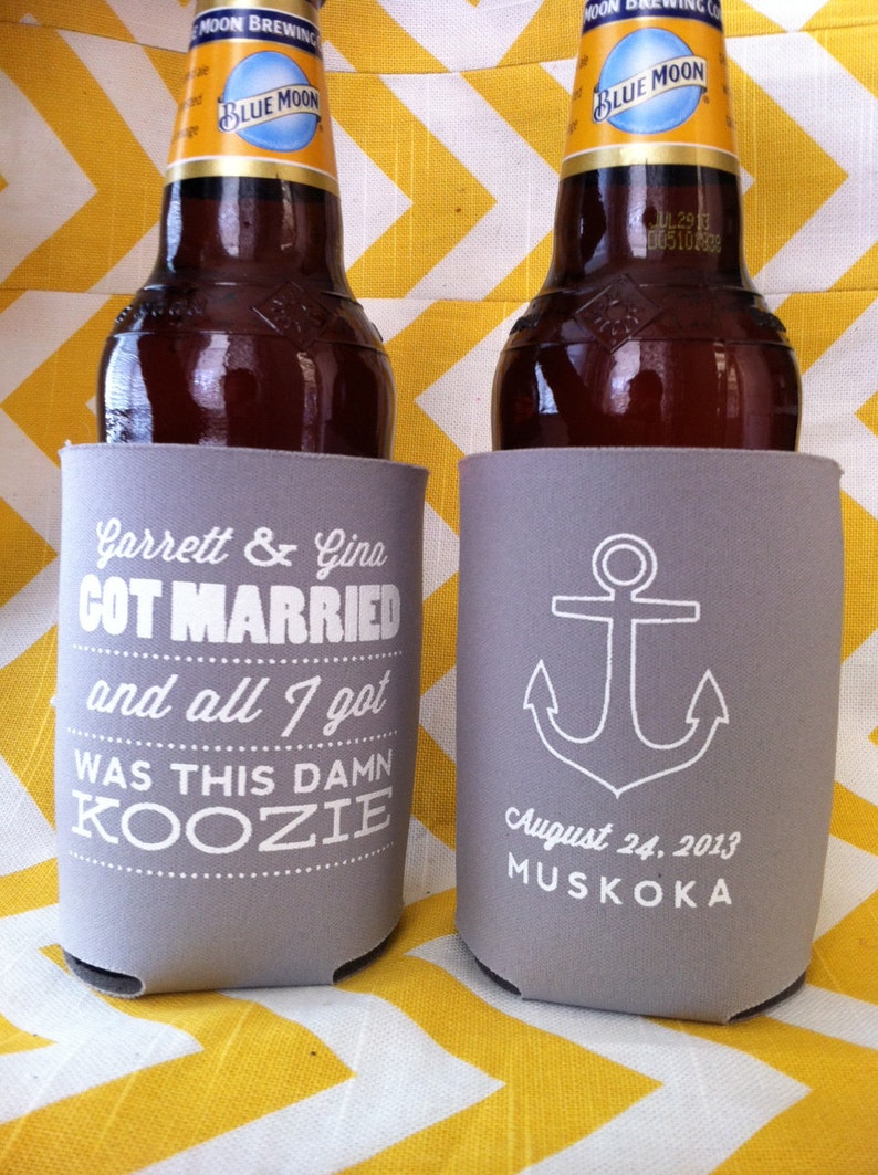 Married and All I Got Was This Damn Beer Holder Funny Wedding Etsy