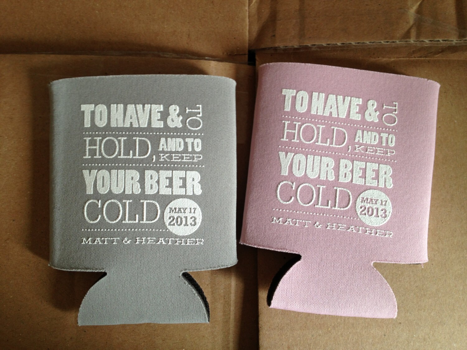 To Have And To Hold And Keep Your Beer Cold Wedding Favor To Etsy