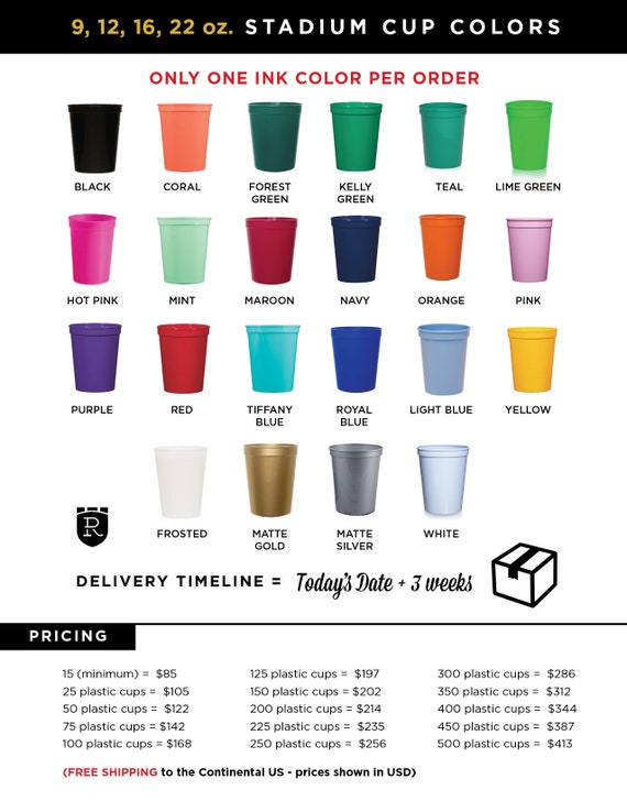Custom Wedding Party Cups: Funny Design, Frosted Plastic, 16 Oz - Etsy