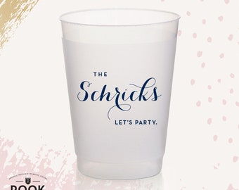 Lets Party wedding cups, simple wedding design, simple party favors, elegant wedding cups, minimalist wedding, funny wedding cups C007