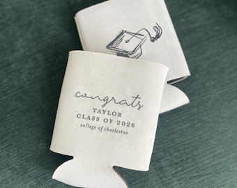Graduation Can Coolers: Custom Class of 2026 Drink Holders