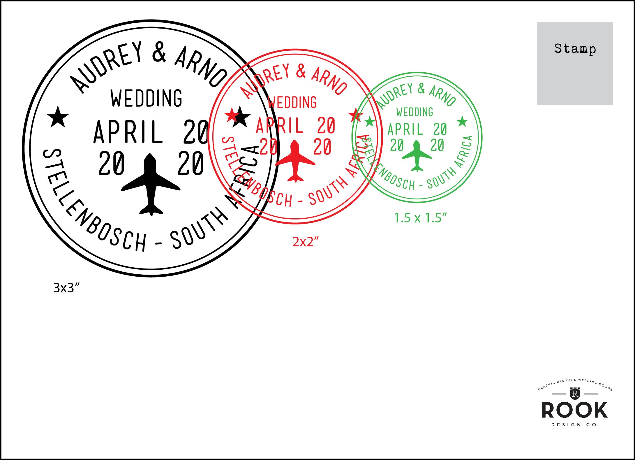 Passport Wedding Stamp Personalized Destination Wedding Etsy