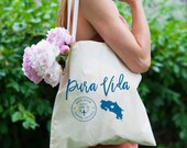 Costa Rica Wedding Tote Bag: Personalized Bridal Party Gift