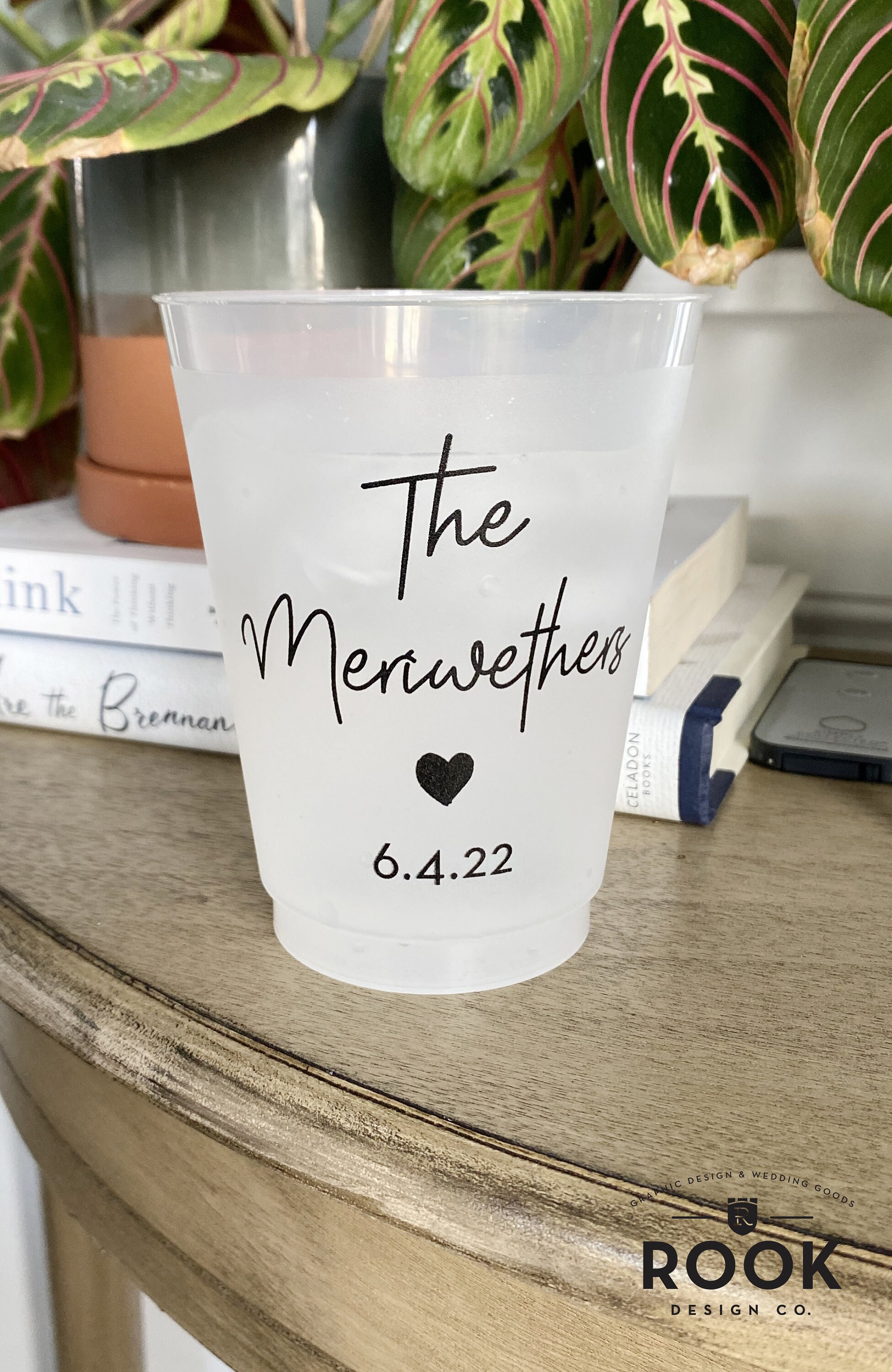 Scripted Cups Personalized Wedding Cups: Styled Script Party Decor, 16 Oz - Etsy