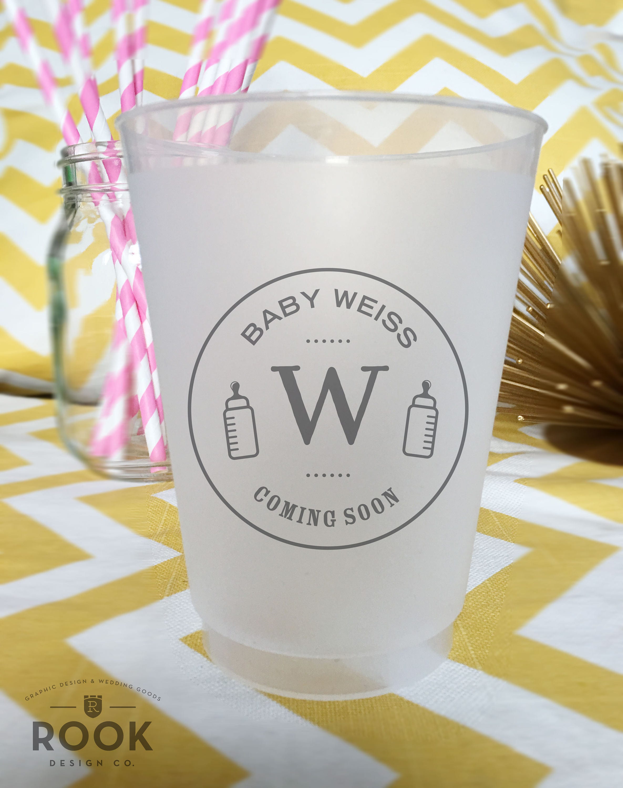 Baby is Brewing plastic cup Baby shower party favor baby is Etsy