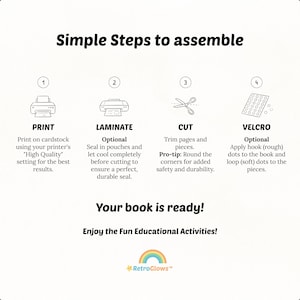 Toddler Learning Binder, Montessori Kids Busy Book, Preschool Activities, 90 Pages (Digital PDF Printable) image 16