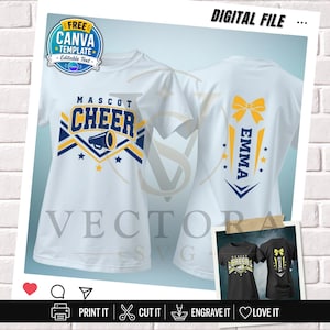 Mascot Cheer SVG | PNG Design for Cheer Shirt, Team Hoodie, Backpack, & School Spirit Wear