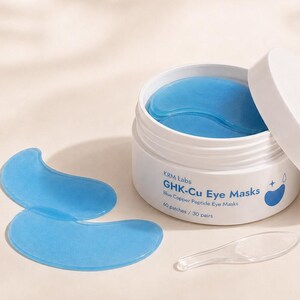 GHK-Cu Eye Masks — Blue Copper Peptide Under-Eye Patches (60 Patches / 30 Pairs)