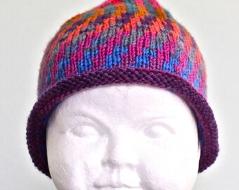 Child's multicolor hat  - size 12 - 18 mos