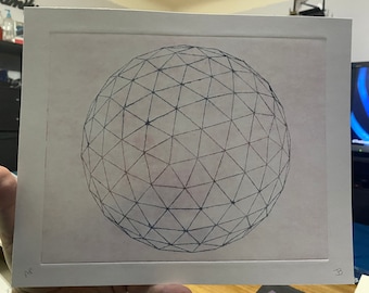 Sphere - signed intaglio print
