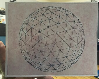 Red sphere - intaglio print