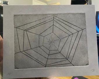 The Web - signed intaglio print.
