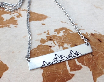 Mountain Bar necklace