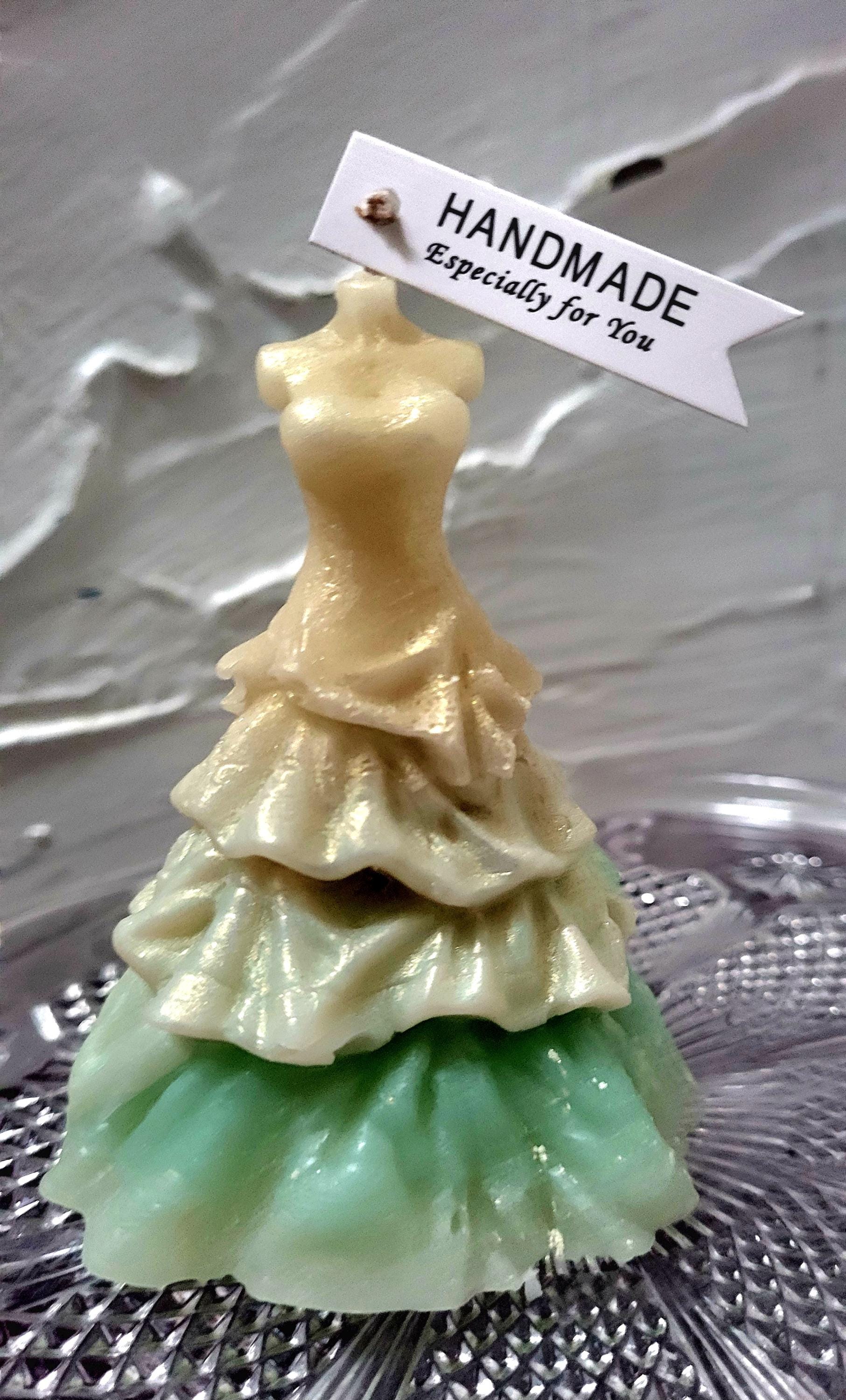 Cream and Green Ombre Wedding Dress - Etsy