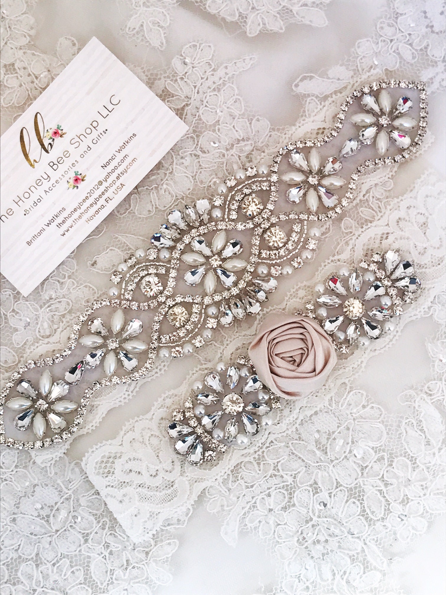 Ivory Wedding Garter Set, No Slip Grip Garters Toss and Keepsake. Antique  White Blush Rhinestone Lace Bridal Garter Belt Rosette Plus Size - Etsy