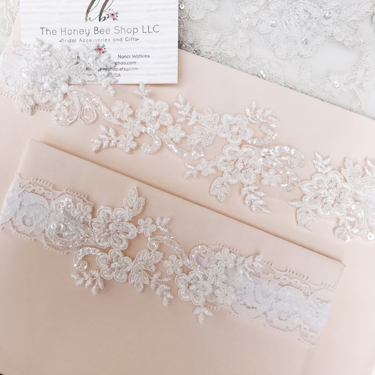 Light Ivory Wedding Garter Set - Etsy