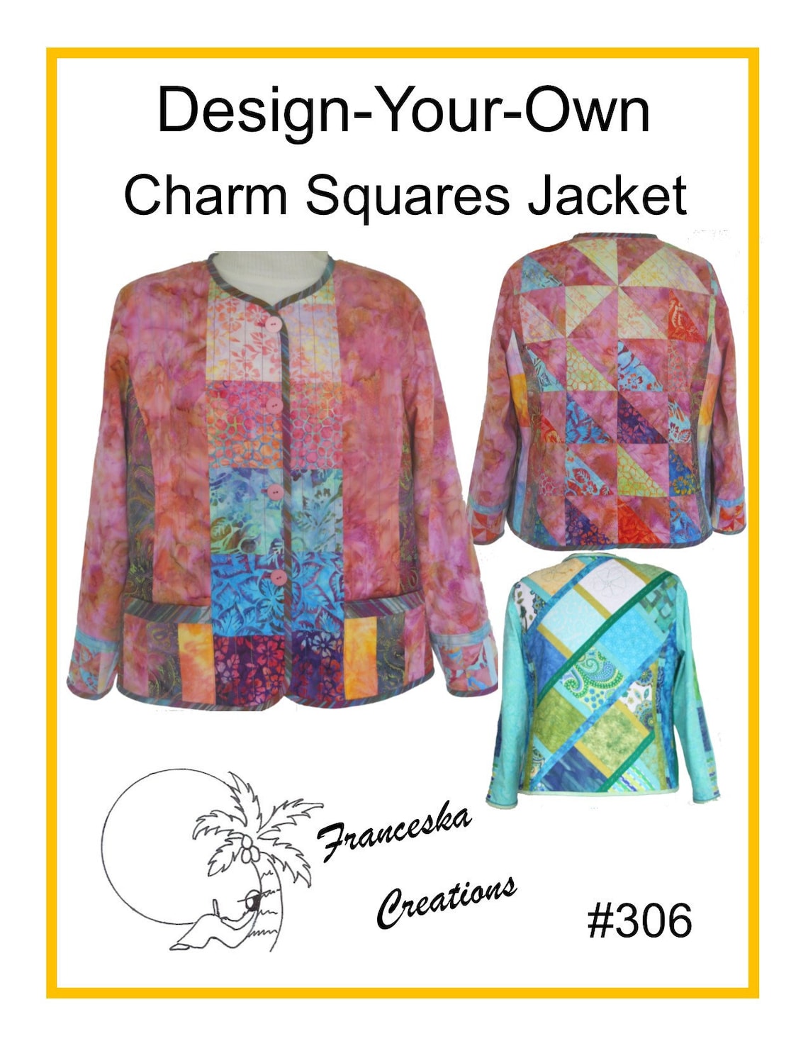 306 Design-your-own Charm Squares Jacket Pattern - Etsy