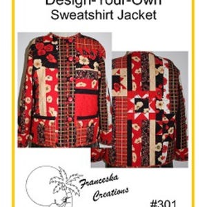 301 Design Your Own Sweatshirt Jacket pattern