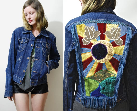 70s wrangler denim jacket