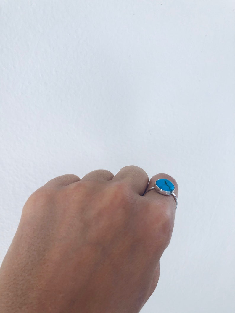 Royal Blue turquoise ring Colbalt Turquoise Ring tropical water turquoise ring tear drop turquoise ring