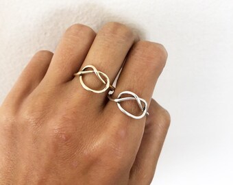 Gold infinity ring