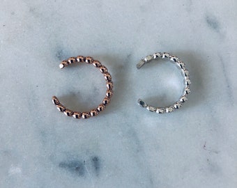 Thick rose gold toe ring-Sterling silver minimalist toe ring- silver tiny ball toe ring- boho chic toe ring- silver bead toe ring